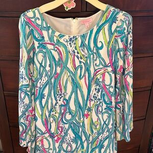 Lilly Pulitzer Print L/S 'Colette' Tunic Length Print Dress